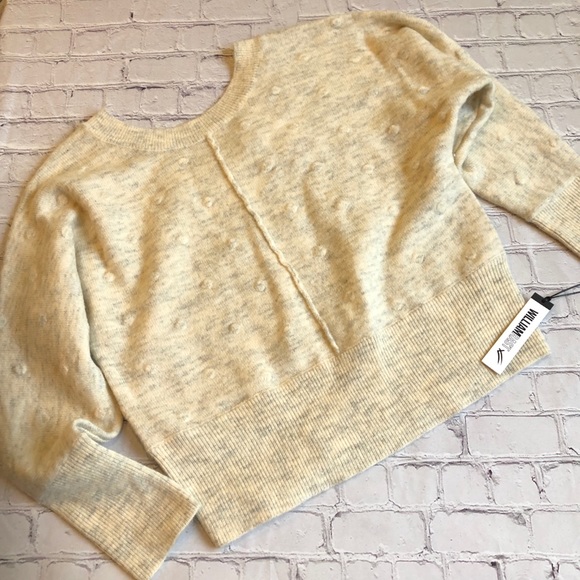 William Rast Sweaters - William Rast Alpaca reversible Pom Pom sweater M